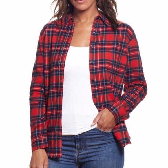 NWT - Weatherproof Vintage Women’s Plaid Red Flannel Shirt - Size Small - Picture 2 of 3